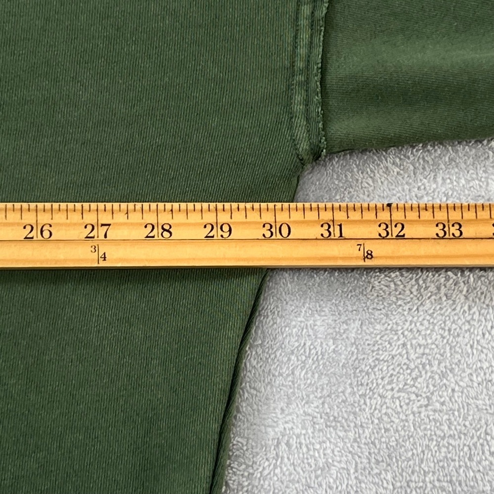 Aerie Distressed Oversized Sweatshirt Women's S/P Olive Green Crewneck Pullover - Picture 7 of 9